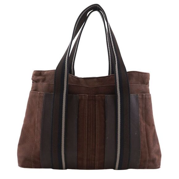 Hermes Troca Horizontal MM Cotton Canvas Tote Bag